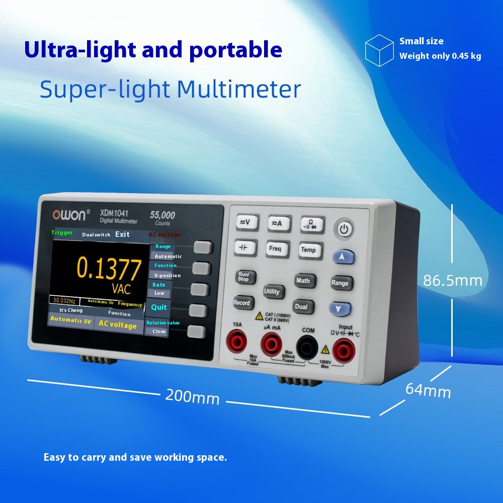 Miniature High-precision Digital Display Electrician Anti-burn Multimeter