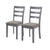 Farmhouse Style Dining Chairs Set Of 2, Wooden Kitchen Chairs, Solid Wood Legs, High Ladder Back, Non-Slip Foot Pads, Sturdy Design, 275lbs Capacity   Perfect For Dining Room Or Kitchen