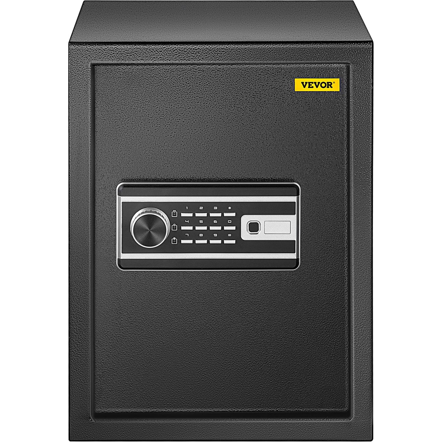 Safe Box, 2.1 CU.FT Fingerprint Safe Box For Money  2 Keys & Digital Keypad, Q235 Steel Safe Box For Storing Cash, Jewelry, Pistols, Documents, Watches In Home & Office & Hotel