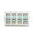 Kitchen Storage Cabinet With Glass Door - White