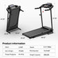 Home Folding Treadmill With Pulse Sensor