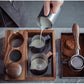 Bomber Solid Wood Slag Box Domestic Coffee Bar Slag Barrel Handle Bracket Powder Holder