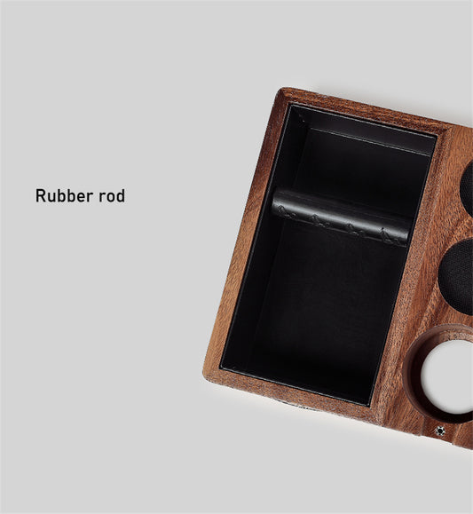 Bomber Solid Wood Slag Box Domestic Coffee Bar Slag Barrel Handle Bracket Powder Holder