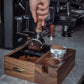 Bomber Solid Wood Slag Box Domestic Coffee Bar Slag Barrel Handle Bracket Powder Holder