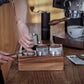 Bomber Solid Wood Slag Box Domestic Coffee Bar Slag Barrel Handle Bracket Powder Holder
