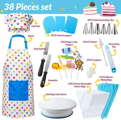 Baking 38-piece decorating mouth set