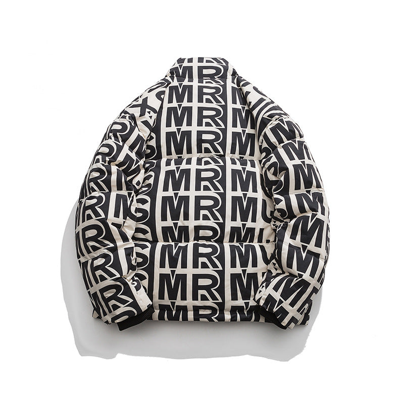 Personal Leisure Stand-up Collar Down Jacket Men's High Street Loose Warm