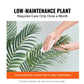 Artificial Palm Tree, 4 FT Tall Faux Plant, Secure PE Material & Anti-Tip Tilt Protection Low-Maintenance Plant, Lifelike Green Fake Tree For Home Office Warehouse Decor Indoor Outdoor