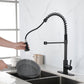 Solid Brass Single Handle Single Rod Downward Spring Kitchen Sink Faucet