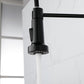 Solid Brass Single Handle Single Rod Downward Spring Kitchen Sink Faucet