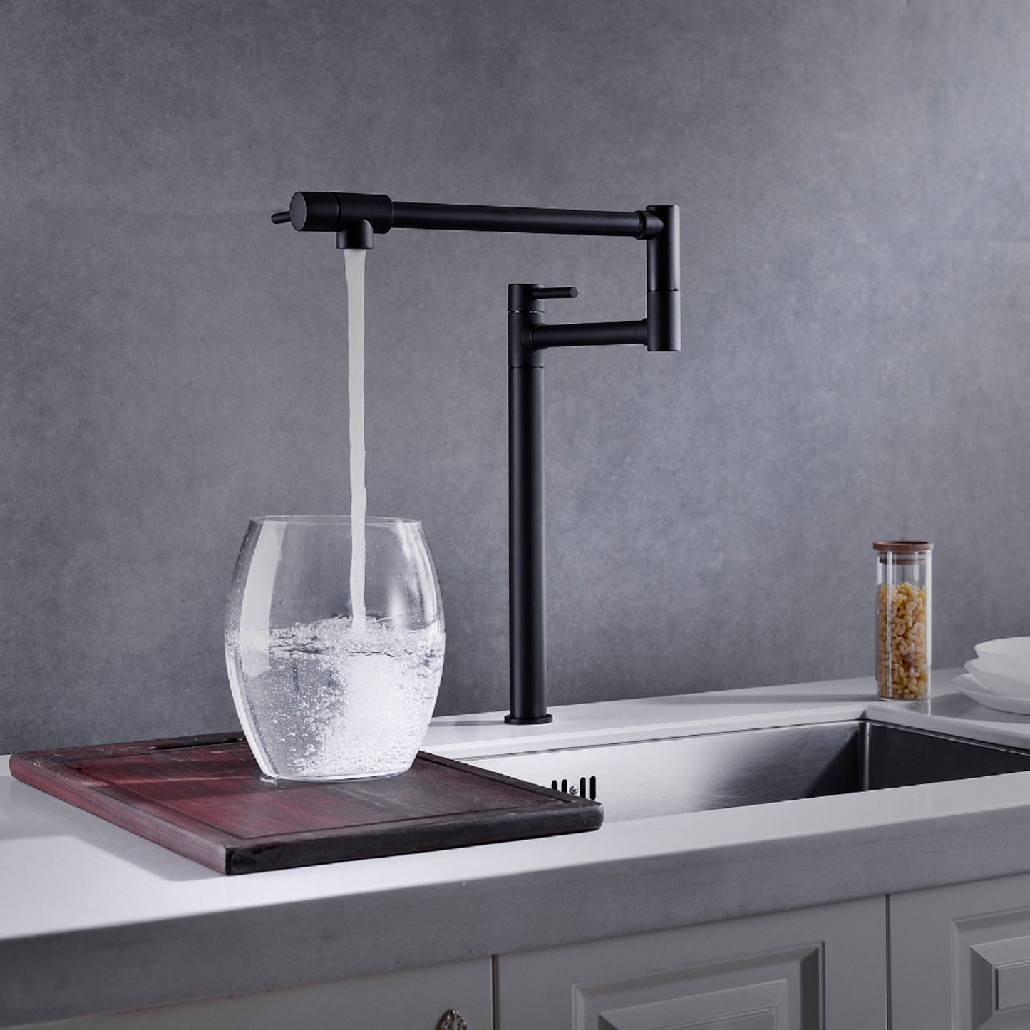 Pot Shaped Filling Faucet With Extended Handle