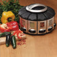 Automatic scale measuring spice box