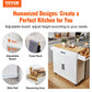Kitchen Island Cart With Solid Wood Top, Mobile Carts With Storage Cabinet, Rolling Kitchen Table With Spice Rack, Towel Rack, Drop Leaf And Drawer, Portable Islands On Wheels, White