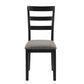 Farmhouse Style Dining Chairs Set Of 2, Wooden Kitchen Chairs, Solid Wood Legs, High Ladder Back, Non-Slip Foot Pads, Sturdy Design, 275lbs Capacity   Perfect For Dining Room Or Kitchen