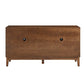 60.5 Mid Century Modern Sideboard Buffet Cabinet With Storage, TV Media Console Table, Storage Cabinet With 4 Doors   Adjustable Shelves For Kitchen Dining Living Room Bedroom Entryway, Walnut