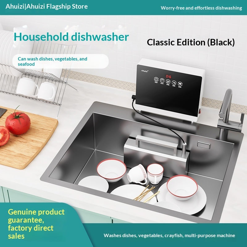 Automatic Dishwasher For Home Use Compact Countertop Model With Ultrasonic Technology