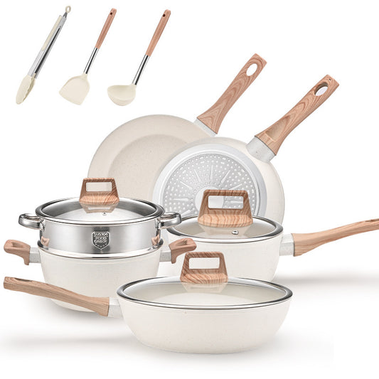 Household Kitchen Granite 21-piece Pot Set