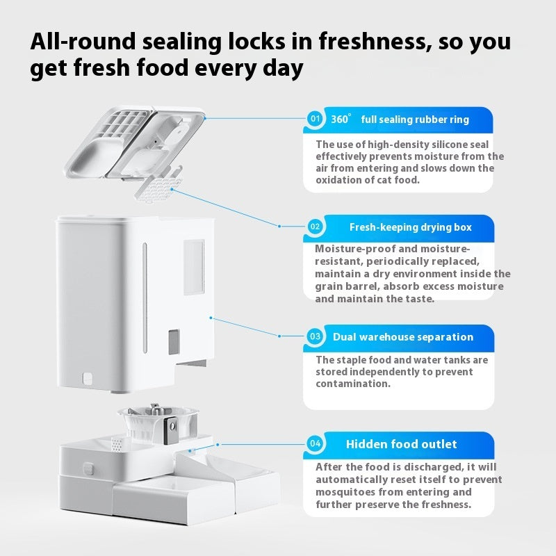 Wireless Smart Video Automatic Pet Feeder