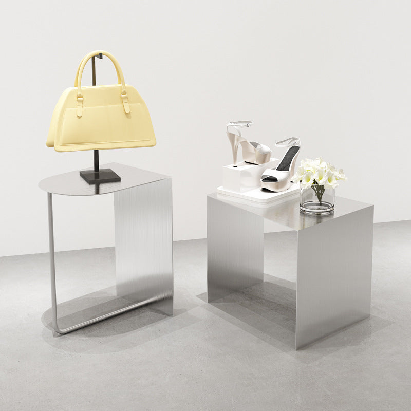 Display Cabinet Stainless Steel Shop Display Stand Exhibition Product Display Storage Stand