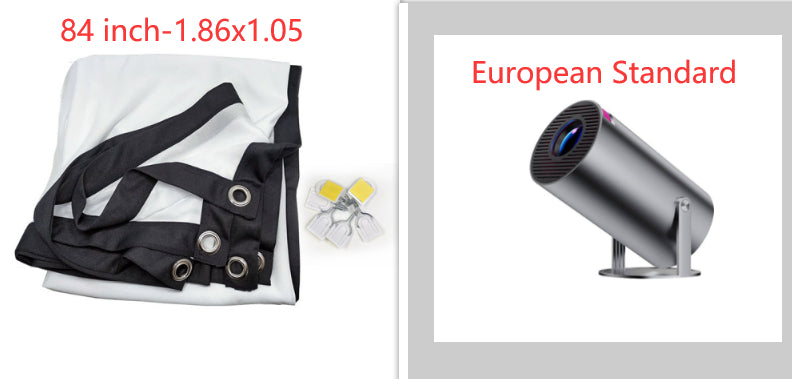 Portable Projector Small Straight Projector For Home Use 180 Degrees Projection Angle Automatic Focus Home Video Projector