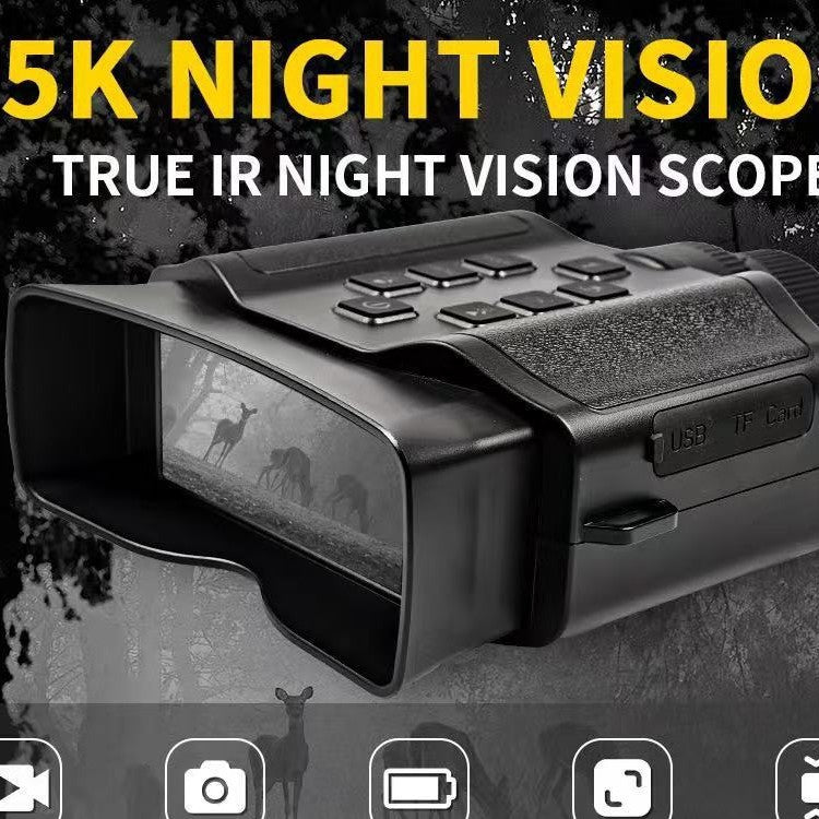Binocular Infrared Portable PhotoVideo Recording DayNight Dual-Use HD 5K Telescope