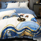 New Product Digital Printed Cotton Four-piece Abstraction