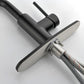 Stainless Steel Matte Black Single Handle Pull Out Spray, Kitchen Faucet