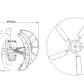 300W Red Lantern Shaped Miniature Wind Turbine Wind Generator Set