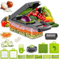 16 In 1 Vegetable Chopper, Salad Fruit Vegetable Food Chopper Slicer Peeler