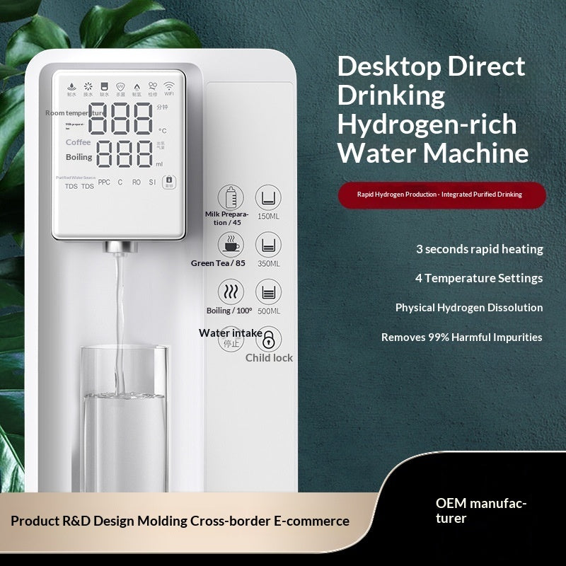 Hydrogen-rich Water Machine Electrolysis Home Use No Installation