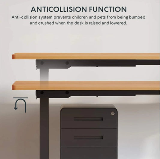 Electric Standing Desk Whole Piece Adjustable Height Desk Home Office Computer Workstation Sit Stand Up Desk
