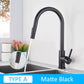 Full copper pull-out rotatable kitchen faucet