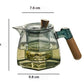 Household High Temperature Resistant Glass Teapot Set