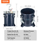 Spray Paint Pressure Pot Tank,  70PSI Max Air Paint Pressure Pot, Metal Rack And Leak Repair Sealant For Industry Home Decor Architecture Construction Automotive Painting
