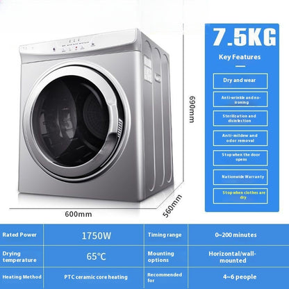 Clothes Dryer For Household And Commercial Use With Large Capacity