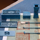Burnt Blue Citron Set Gift Box Incense Tools