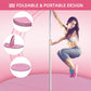 Soozier Pole Dance Mat, 2T X 5W Folding Pole Dance Mat For Home, Lightweight And Foldable, Pink