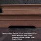 Wood Fired Purple Clay Flower Pot Large Bonsai Pot For Indoor Use