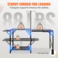 Camping Kitchen Table, One-piece Folding Portable Cook Station With A Carrying Bag, Long Aluminum Camping Table 3 Side Tables, 2 Shelves  A Detachable Sink For Outdoor Picnics, BBQs, Camping