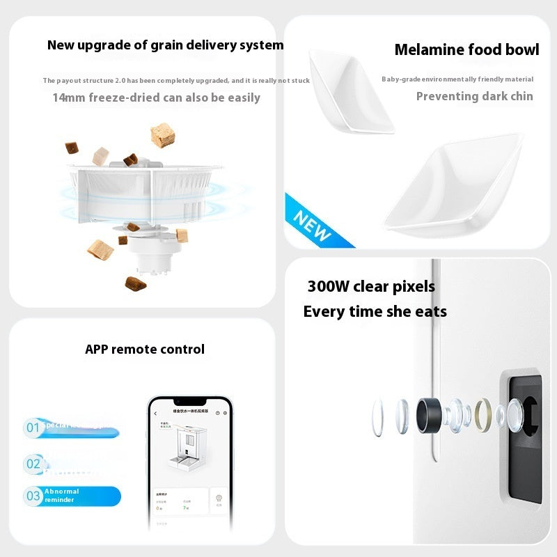 Wireless Smart Video Automatic Pet Feeder