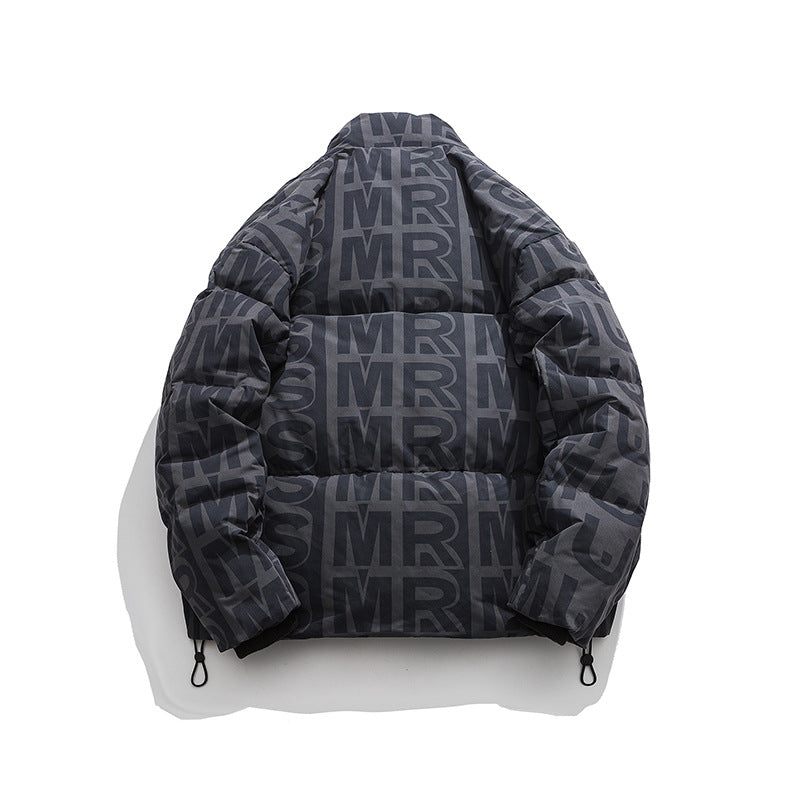 Personal Leisure Stand-up Collar Down Jacket Men's High Street Loose Warm