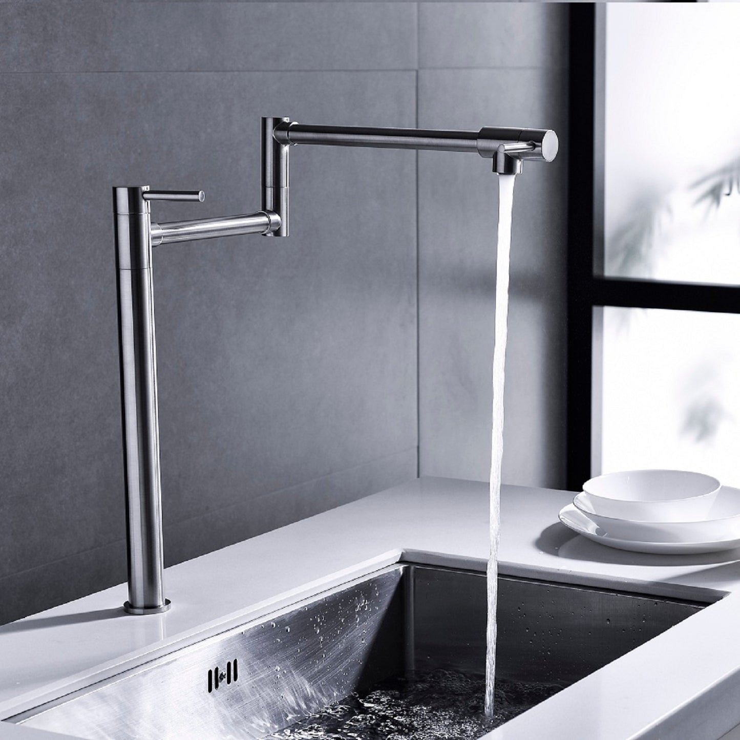 Pot Shaped Filling Faucet With Extended Handle