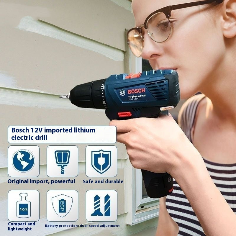 Household Rechargeable Electric Hand Drill Electric Screwdriver