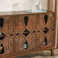 60.5 Mid Century Modern Sideboard Buffet Cabinet With Storage, TV Media Console Table, Storage Cabinet With 4 Doors   Adjustable Shelves For Kitchen Dining Living Room Bedroom Entryway, Walnut