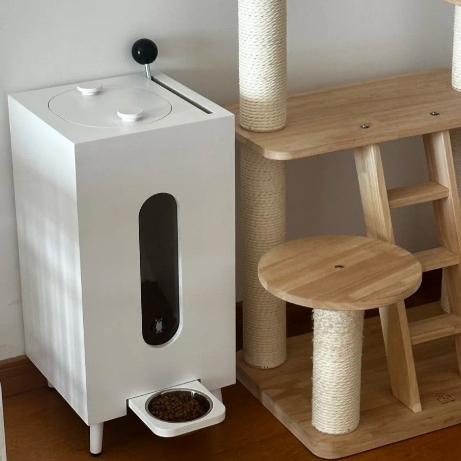 Wooden Pet Feeder Large Capacity