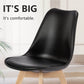 PU Leather Upholstered Dining Chairs With Wood Legs, Set Of 4 For Kitchen, Dining, Living Room