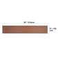 VEVOR Self Adhesive Vinyl Floor Tiles 36 X 6 Inch, 36 Tiles 2.5mm Thick Peel & Stick, Deep Brown Wood Grain DIY Flooring For Kitchen, Dining Room, Bedrooms & Bathrooms, Easy For Home Decor