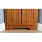 4-Tier 72 Corner Kitchen Pantry Storage Cabinet With 8 Doors Tall Storage Cabinet, Corner Cabinet And Adjustable Shelves, Home Farmhouse Bookshelf Cabinet For Bathroom, Living Room, Kitchen OAK