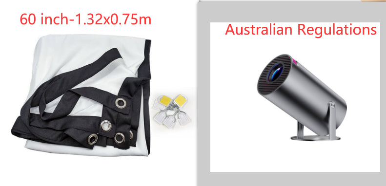 Portable Projector Small Straight Projector For Home Use 180 Degrees Projection Angle Automatic Focus Home Video Projector