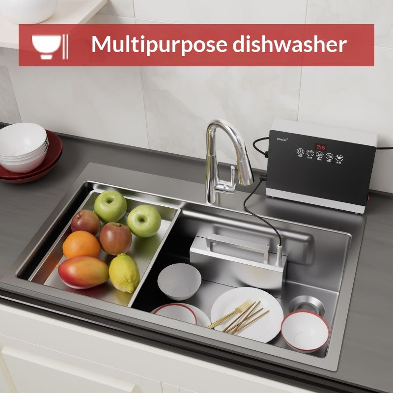 Automatic Dishwasher For Home Use Compact Countertop Model With Ultrasonic Technology